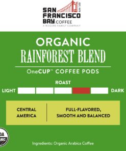 San Francisco Bay Compostable Coffee Pods - Organic Rainforest Blend (120 Ct) K Cup Compatible including Keurig 2.0, Medium Dark Roast 120 Count (Pack of 1) 18 71OTyiwnvXL 1