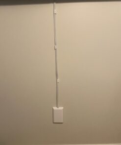 Sleek Socket - The Original & Patented Mounted TV Ultra-Thin Outlet Concealer with Cord Concealer Kit, 2 Outlet, 4-Foot Cord, Universal Size (No More Drilling Holes in Wall to Hide Mounted TV Cord) TV mount - single 27 71OUn2kd2qL