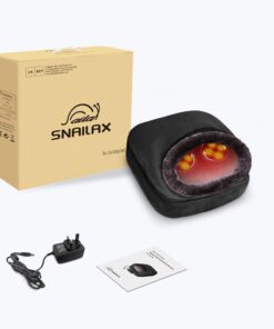 Snailax 2-in-1 Shiatsu Foot and Back Massager with Heat - Kneading Feet Massager Machine with Heating Pad, Cushion or Foot Warmer,Massagers for Back,Leg,Foot Relief Black 25 71OVBf1zBXL