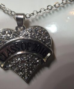 Inspired Silver - Silver Pave Heart Charm 18 Inch Necklace with Cubic Zirconia Jewelry Class Of 2016 27 71OVY0JlWL