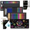 Shuttle Art Professional Drawing Kit, 123 Pieces of Drawing Pencils Set Includes Colouring Pencils, Watercolor, Charcoal, Graphite and Sketch, Ideal for Adults Children Artists