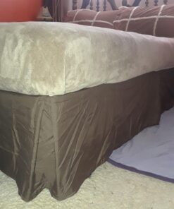 Nestl Dark Brown Bed Skirt Queen Size - Queen Bed Skirt 14 Inch Drop - Brushed Microfiber Bed Skirts - Hotel Quality Pleated Bed Skirt - Shrinkage & Fade Resistant 26 71OVsGpBoL