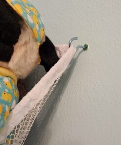 Handy Laundry Jumbo Toy Hammock, Organize Stuffed Animals or Children's Toys, Looks Great with Any Decor While neatly organizing Kid's Toys and Stuffed Animals, Expands to 5.5 feet, White 27 71OVssQTL