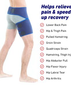 Neo-G Groin Brace for Thigh or Hamstring Injury. Groin Brace for Men and Women - for arthritis, pulled groin, strain - Adjustable Groin Compression Support - Unisex 9 71OW5H94I8S