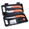 OUTDOOR EDGE WildLite 6-Piece Hunting Knife Set & Field Dressing Kit | Features Skinning Knife, Boning Knife, Caping Knife & Knife Sharpener in Compact Hard Case | Butcher Knife Set for Deer & Elk 77 71OWjkDL62L