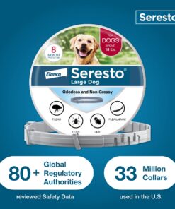 Seresto Large Dog Vet-Recommended Flea & Tick Treatment & Prevention Collar for Dogs Over 18 lbs. | 8 Months Protection 1 Pack Large Dog Only 27 71OWmzGxlFL