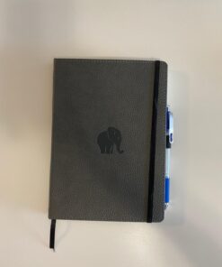 Dingbats A5 Wildlife Notebook Journal Hardcover, Cream 100gsm Ink-Proof Paper, 6.1 x 8.5 inches, 192 pages (Gray Elephant, Lined) Gray Elephant 25 71OXkp3lq7L