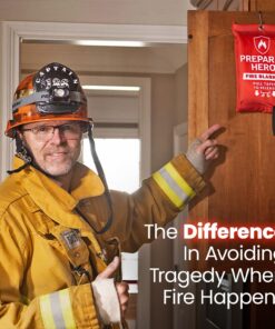 Prepared Hero Emergency Fire Blanket - 4 Pack - Fire Suppression Blanket for Kitchen, 40” x 40” Fire Blanket for Home, Fiberglass Fire Blanket 4-pack 14 71OYOR0Q84L