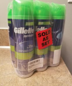 Gillette Series 3X Sensitive Shave Gel, Hydrates, Protects and Soothes Sensitive Skin, 7 Ounce (Pack of 6)(Packaging May Vary) Aloe 7 Ounce (Pack of 6) 30 71OZHDGYbpL