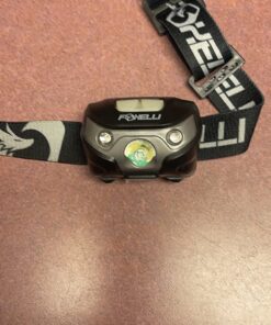 Foxelli Rechargeable Headlamp Flashlight - Super Bright LED Head Lamp for Running, Camping, Hiking & Work, Lightweight Comfortable Head Light for Adults and Kids Black 27 71OZsAYO4xL