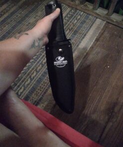 Mossy Oak Survival Hunting Knife with Sheath, 15-inch Fixed Blade Tactical Bowie Knife with Sharpener & Fire Starter for Camping, Outdoor, Bushcraft 26 71OadUYXEHL