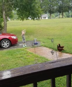 OAKI Kids Rubber Rain Boots with Easy-On Handles, Timber Critters, 11 Little Kid 15 71OastFGmTL