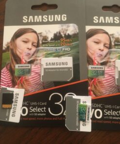 SAMSUNG (MB-ME32GA/AM) 32GB 95MB/s (U1) microSDHC EVO Select Memory Card with Full-Size Adapter 1 Count (Pack of 1) 62 71ObIdXQfmL