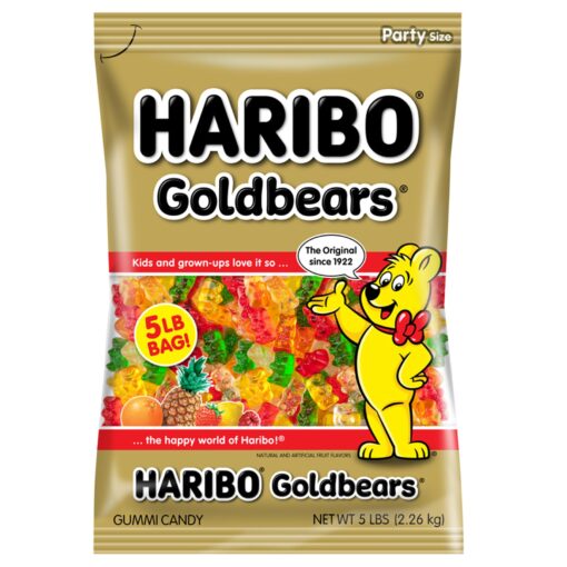 Haribo Goldbears Gummi Candy, 5 Pound Bag