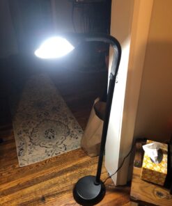 Lavish Home (72-0890) 5 Feet Sunlight Floor Lamp With Adjustable Gooseneck - Black 24 71OcONMbh0L