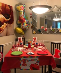 Sesame Street Elmo Turns One Table Decorating Kit, 1 Pack 10 71OdIETxGAL