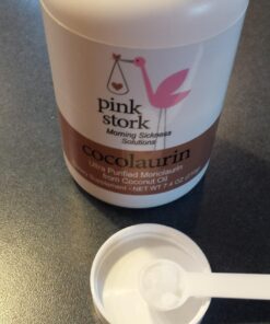 Pink Stork Total Monolaurin Supplement for Gut Health, Morning Sickness, Immune Support, and Vaginal Health for Women, Digestive Wellness, Pregnancy Must Haves, 2.4oz 18 71OdYi2KU7L