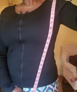 ValentinA Hot Thermo Slimming Long Shirt Workout Sweat Sauna Suit Neoprene Bodysuit Weight Loss Fat Burner for Women S-5XL XXL = US Size L 36 71OdjUboeTL