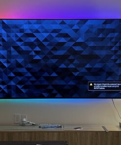 maylit ICRGB TV LED Backlight, 18ft Bluetooth LED Lights for TV 75-85in, USB Powered TV Lights Kit with Remote and App Control, Music Sync Color Change with TV Sound, Bias Lighting for HDTV Room Decor ICRGB (Bluetooth Control) 16.4FT for 75''-85'' TV 29 71OduVFSCRL