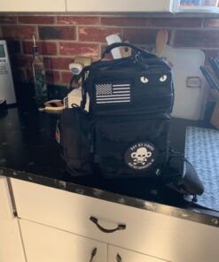 YDA Molle Pouch 2 Pack Tactical EDC Pouch Organizer for Tactical Backpack (Black+US Flag Patche) 25 71OeIAaLOVL