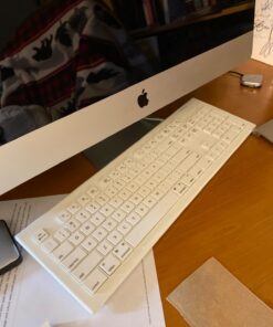 Macally Full Size USB Wired Keyboard for Mac and PC - Plug & Play Wired Computer Keyboard - Compatible Apple Keyboard with 15 Shortcut Keys for Easy Controls & Navigation of Macbook Pro/Air, iMac Wired USB 28 71OeMK7KKL