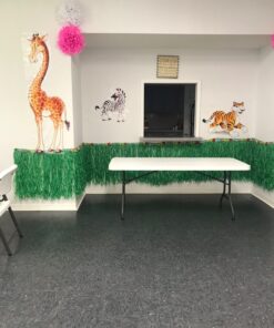 Beistle 6 Piece Plastic Jungle Theme Safari Animal Photo Backdrops for Birthday Party Supplies, 17” – 64”, Multicolored Jungle Animal 26 71Of61eUfSL