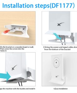 XLTTYWL StarLink Mount, Star Link Internet Kit Satellite Brackets Holder Stability ABS Wall Mount Router Protection for StarLink Mesh Router V2 Mesh Router 17 71OfBcVptNL