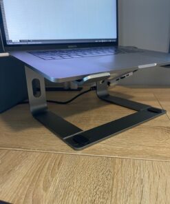 Nulaxy Laptop Stand, Detachable Ergonomic Laptop Mount Computer Stand for Desk, Aluminum Laptop Riser Notebook Stand Compatible with MacBook, Dell XPS, All 10-16" Laptops - Gray A-Grey 34 71OfCFrykrL