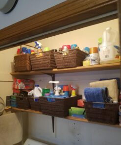 Whitmor Rattique Java Set of 3 Pieces Storage Baskets -Small (8.5"x11.4"x5.5"), Medium (9.8"x13"x6") and Large (11.4"x14.6"x6.5") 30 71OfMgs9cL