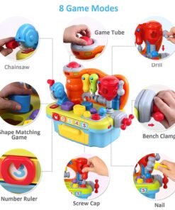 Alternative view of Woby Multifunctional Musical Learning Tool Workbench Toy Set for Kids with Shape Sorter Tools