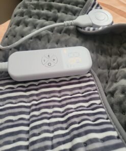 Heating Pad for Back, Neck and Shoulder Pain Relief, Electric Heating Pads for Cramps with 6 Heat Settings, Auto Shut-Off, Moist Dry Heat Options, Machine Washable, 12" x 24", Gifts for Women, Men Stripe 43 71OfRdsynPL