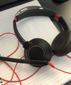 Plantronics - Blackwire C5220 - Wired, Dual-Ear (Stereo) Headset with Boom Mic - USB-A, 3.5 mm to connect to your PC, Mac, Tablet and/or Cell Phone Basic Packaging 25 71OfgbgPvDL