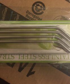 Stainless Steel Straws-Set of 6 with 2 Cleaning Brushes 24 71OfkMhUSZL
