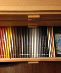 U.S. Art Supply 4 Drawer Wood Artist Supply Storage Box - Pastels, Pencils, Pens, Markers, Brushes 50 71OgHtr5XVL