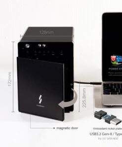 Mediasonic USB 3.2 4 Bay 3.5” SATA Hard Drive Enclosure – USB 3.2 Gen 2 10Gbps Type C | USB-C (HF7-SU31C) Support 18TB HDD HF7-SU31C 28 71OgQ9BfZVL