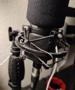 Weymic Black Universal Microphone Shock Mount for Large Diameter Diameter 48-51mm Condenser Microphone Metal Construction 27 71OgQMJldDL