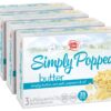 Jolly Time Simply Popped - Lightly Salted Microwave Popcorn - Gluten Free & Kosher Snack with Natural Whole Grain Kernels (Simply Popped Butter, 3 Ounce (Pack of 12)) 3 Ounce (Pack of 12)