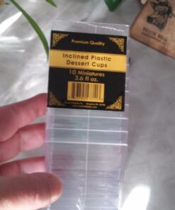 Exquisite Clear Plastic Mini Square Mousse Dessert Cups 40 Ct - 3.6 oz 30 71OiHy3jbLL