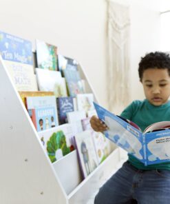 ECR4Kids Single-Sided Book Display, Classroom Bookshelf, White Wash 32 71OiMHxXGQL