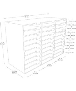 Pacon Classroom Keepers 30-Slot Mailbox, Blue (001318) 24 71Oic12LcLL