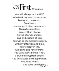 The Grandparent Gift Frame Wall Decor, First Grandson 10 71Oilk37pTL