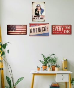 ERLOOD Made in America Retro Metal Vintage Tin Sign 12 x 8 11 71Oj5ZAZfmL