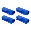 TAYLOR MADE PRODUCTS Quick Knot Boat Fender Hangers for 1/4" Line, Heavy-Duty Blue Molded Nylon, 2-1/8" x 1-1/8" x 3/4", 4-Pack - 1098