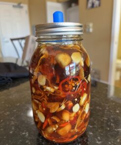 Masontops Pickle Pipes - Airlock Fermentation Lids - Fermentation Kit for Small Mouth Mason Jar Sauerkraut & Pickle Kit - Fermentation Jar Not Included Small Mouth 4PK 18 71OkbHGCHlL