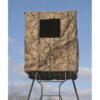 Guide Gear Elevated Deer Hunting Blind, Camo Tent for Tower Stand, 2 Person, Universal 10 71OkyUOAz9L