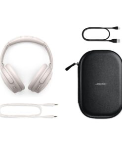 NEW Bose QuietComfort Wireless Noise Cancelling Headphones, Bluetooth Over Ear Headphones with Up To 24 Hours of Battery Life, White Smoke 30 71Ol3f8XohL