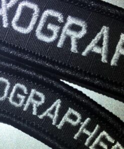 Customizable Text Tab Patch w/Hook Fastener Patch - Black 21 71OlcG5xpvL 1