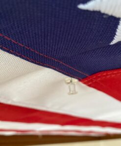 HEAVY-DUTY American Flag 3x5' -100% Made in the USA- Durable, Long Lasting, Polyester Fabric - Embroidered Stars, Sewn Stripes, 4 Rows of Lock Stitching on the Fly End, High Wind Usage-All Star Flags 19 71OmI67BAiL