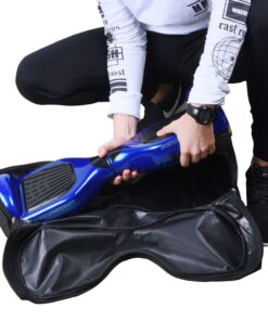 ECO-FUSED Waterproof Backpack to Carry and Store Your Drifting Board (Two Wheels Smart Balance Board Scooter Electric Self Smart Drifting Board) - Mesh Pocket - Adjustable Shoulder Straps Black - For 7" wheels and max. 23.5" long 11 71OmvzFUdnL