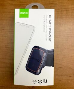 OQTIQ Magnetic CD Phone Car Mount for Car CD Player, CD Slot Car Phone Mount Holder with Built-in 6 Strong Magnets, Compatible with iPhone Samsung Galaxy LG and More Black-Red 37 71On7K4FcZL